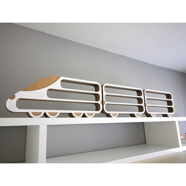 Set 3 poliček Unlimited Design for kids Lokomotiva a 2 vagony-image-1