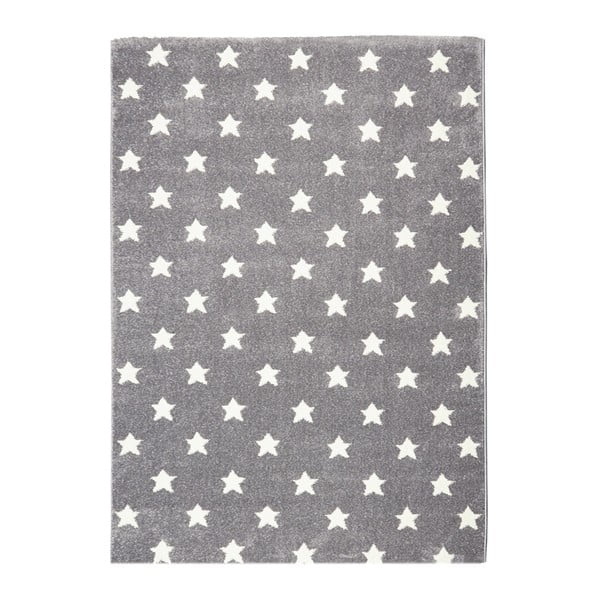 Šedý dětský koberec Happy Rugs Stardust, 120 x 180 cm