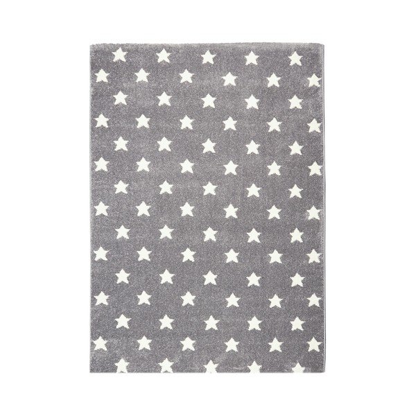 Šedý dětský koberec Happy Rugs Stardust, 160 x 230 cm