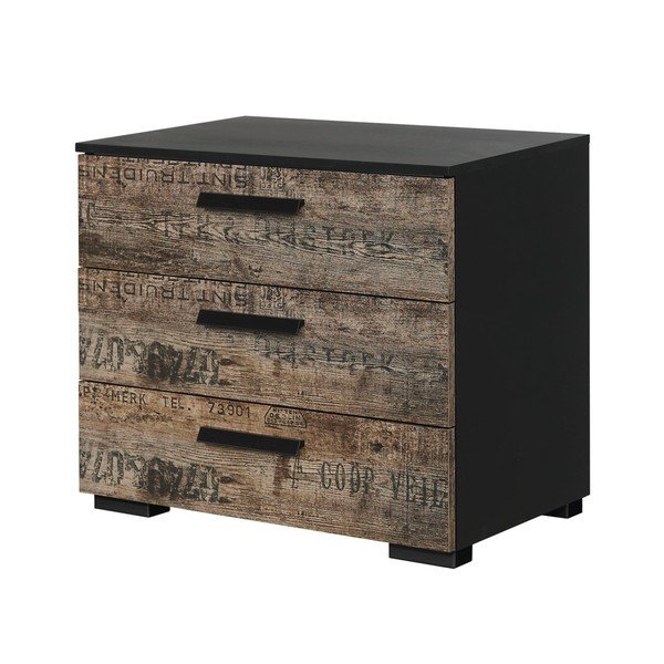 Noční stolek se 3 zásuvkami Rauch Sumatra