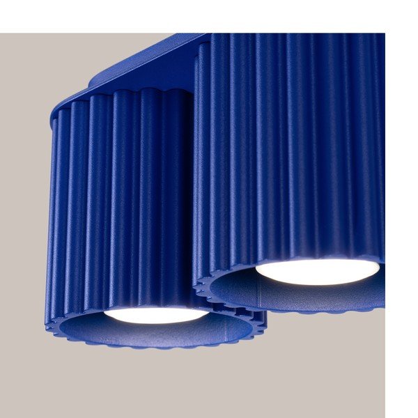 Modré kovové bodové svítidlo 10x21 cm Zora – Sollux-image-3