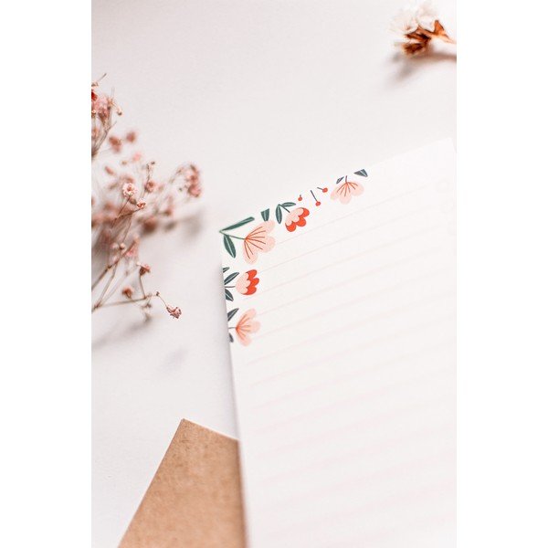 Linkovaný odtrhávací to-do list s motivem Květiny Printintin, 70 listů-image-2