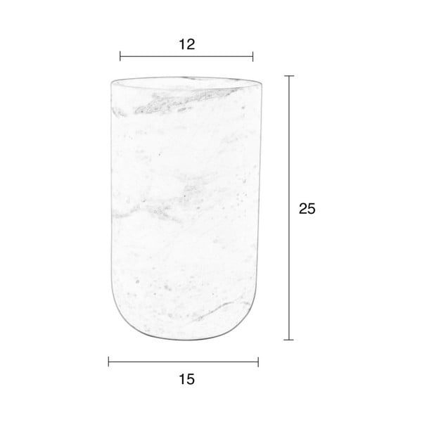 Černá mramorová váza Zuiver Fajen-image-1