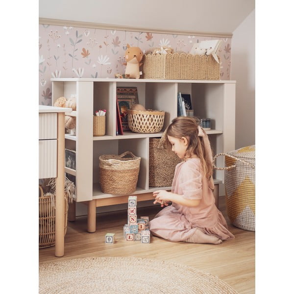 Béžová dětská knihovna 120x40 cm Miloo – Pinio-image-1