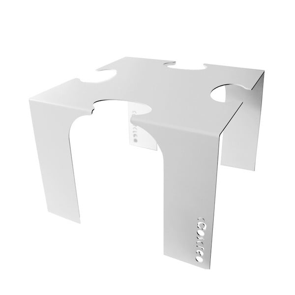 Bílý odkládací stolek Caoscreo Puzzle In