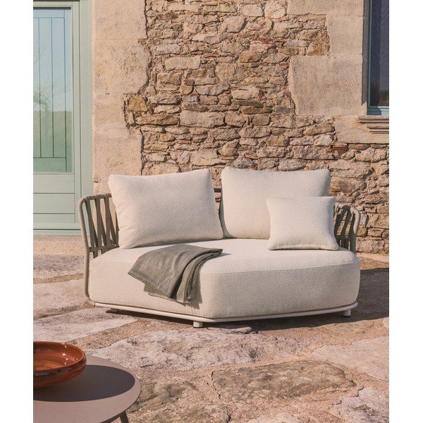 Béžová/taupe zahradní modulární pohovka 167 cm Osani – Kave Home-image-2