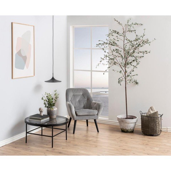 Černý kulatý konferenční stolek ø 80 cm Hoya - Actona-image-3