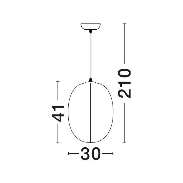 Bílé kovové závěsné svítidlo s textilním stínidlem ø 30 cm Pierida – Nova Luce-image-4