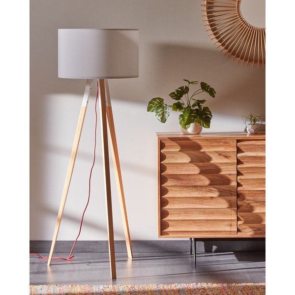 Bílá stojací lampa Kave Home Uzagi-image-4