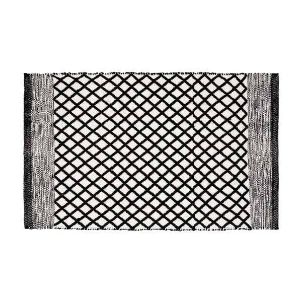 Černobílá koupelnová předložka z recyklovaného plastu 50x80 cm Tara – Wenko