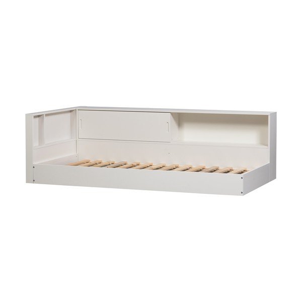 Bílá jednolůžková postel z borovicového dřeva bez roštu 90x200 cm Carter – WOOOD-image-2