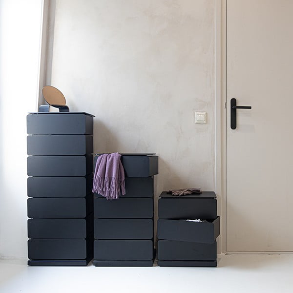 Černá kovová komoda 37x99x26 cm Joey – Spinder Design-image-3