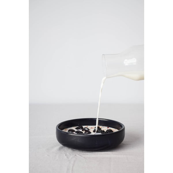 Černá kameninová snídaňová miska ÅOOMI Luna, ø 16 cm-image-3