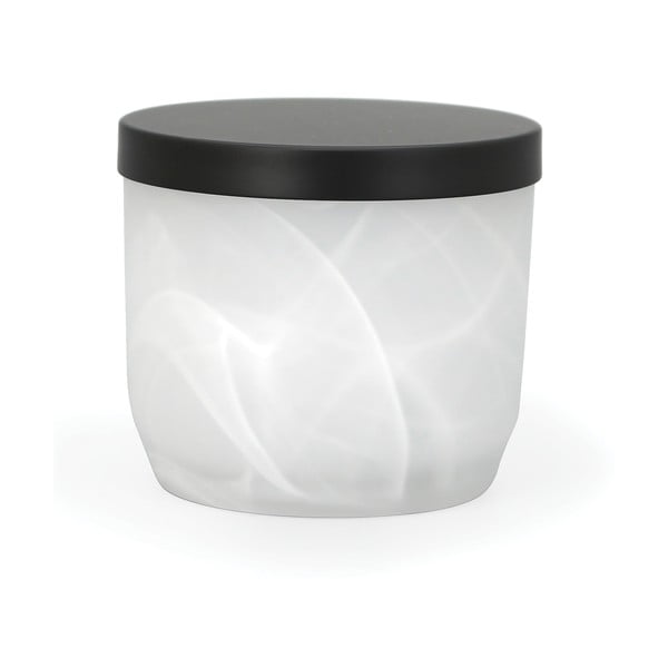 Bílý skleněný koupelnový organizér na vatové tampony Madison – Spirella