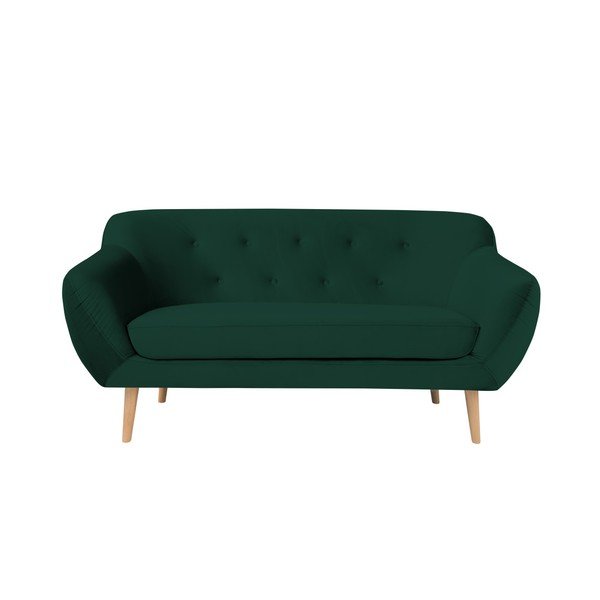 Zelená dvoumístná pohovka Mazzini Sofas Amelie