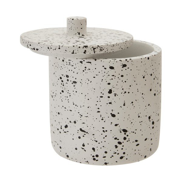 Krémový betonový koupelnový organizér na vatové tampony Mozie – Premier Housewares-image-3