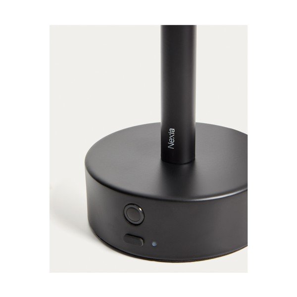 Černá kovová LED stolní lampa (výška 30 cm) Bow – Kave Home-image-3