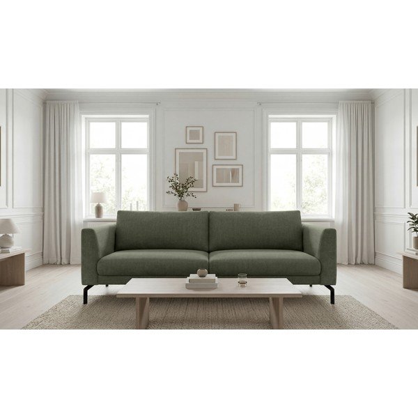 Tmavě zelená pohovka 216 cm Gomero – Scandic-image-1