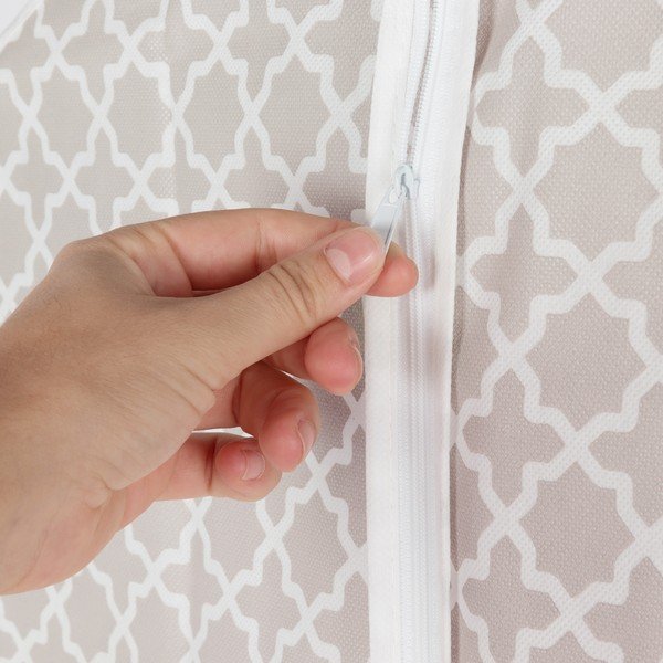 Béžový závěsný vak na šaty Compactor, výška 100 cm-image-1