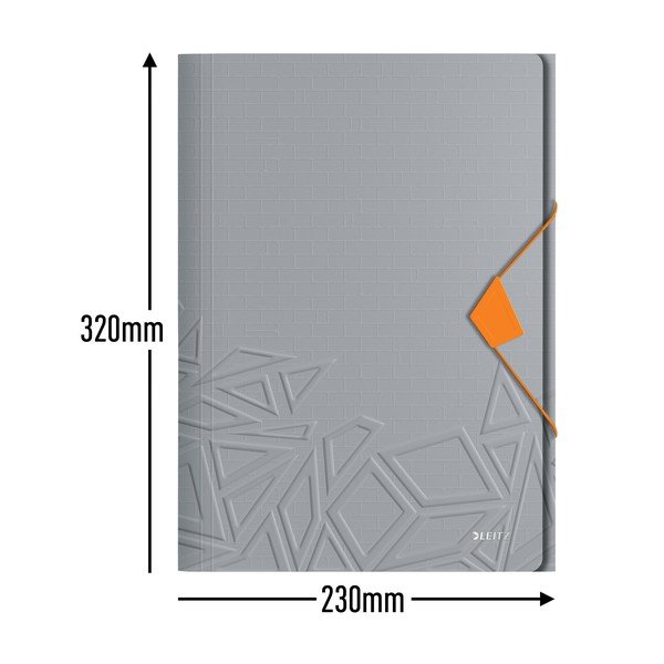 Šedé kancelářské desky s 3 chlopněmi Leitz-image-3