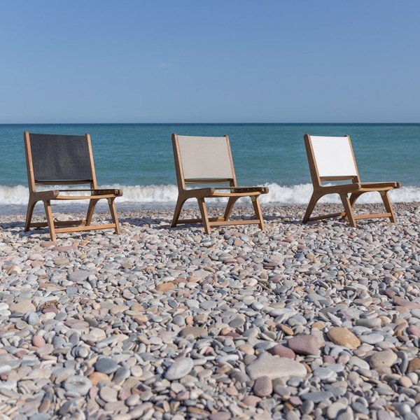 Béžové dřevěné zahradní křeslo Nina – LDK Garden-image-1