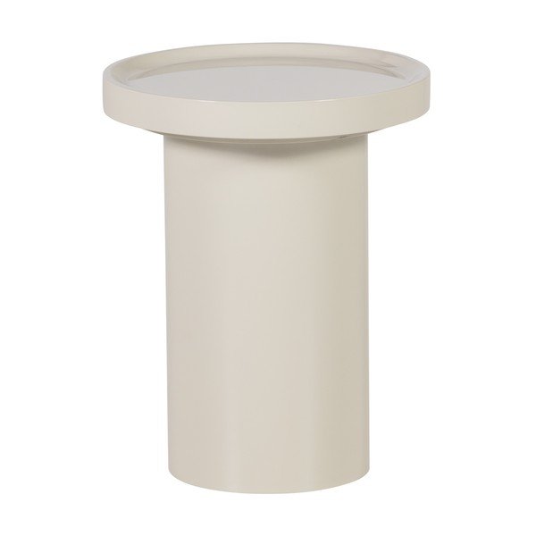 Lesklý kulatý odkládací stolek ø 40 cm Veluna – WOOOD