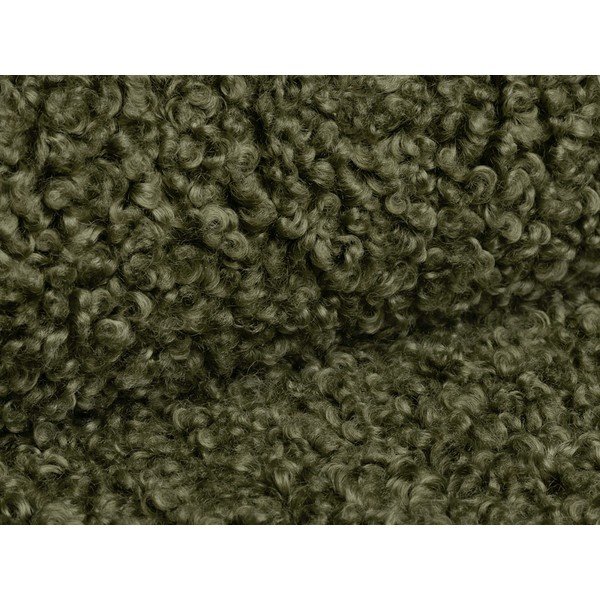 Zelený taburet z textilie bouclé Dia – Micadoni -image-2