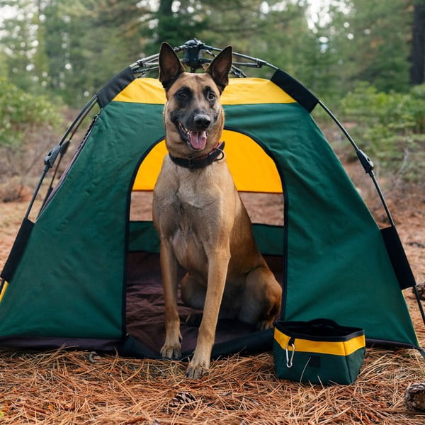 Textilní skládací cestovní miska ø 18 cm Moss – P.L.A.Y.-image-3