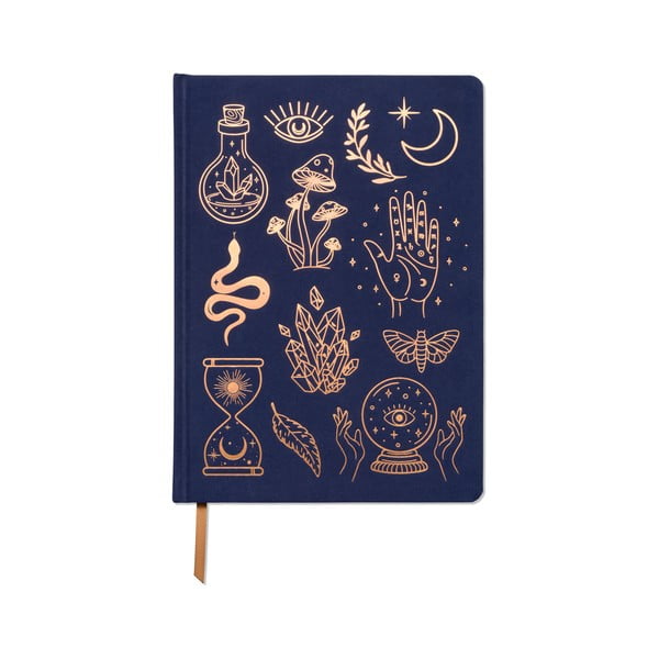 Nedatovaný diář 200 stránek formát A4 Mystic Icons – DesignWorks Ink