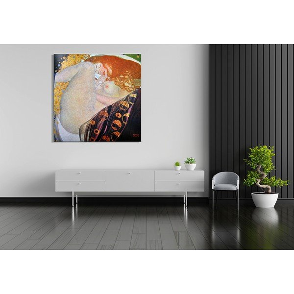 Obraz - reprodukce 70x70 cm Danae, Gustav Klimt – Fedkolor-image-1