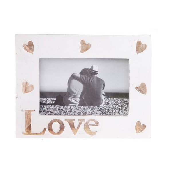 Bílý rámeček na fotografie Sass & Belle Love With Hearts