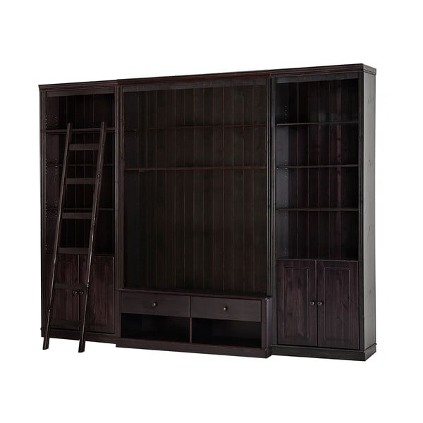 Hnědá TV sestava z borovicového dřeva 288x223 cm Anita – Støraa-image-2