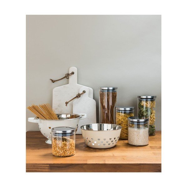 Bílý cedník se srdíčky Premier Housewares Hearts-image-1