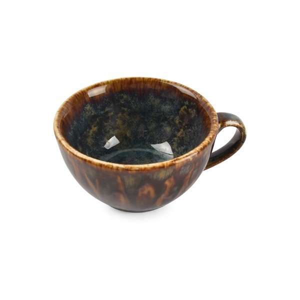 Hnědý porcelánový šálek na cappuccino 200 ml Resto – BonBistro-image-2