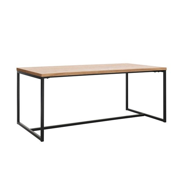 Jídelní stůl s deskou v dubovém dekoru v přírodní barvě 90x180 cm Rivoli – Unique Furniture