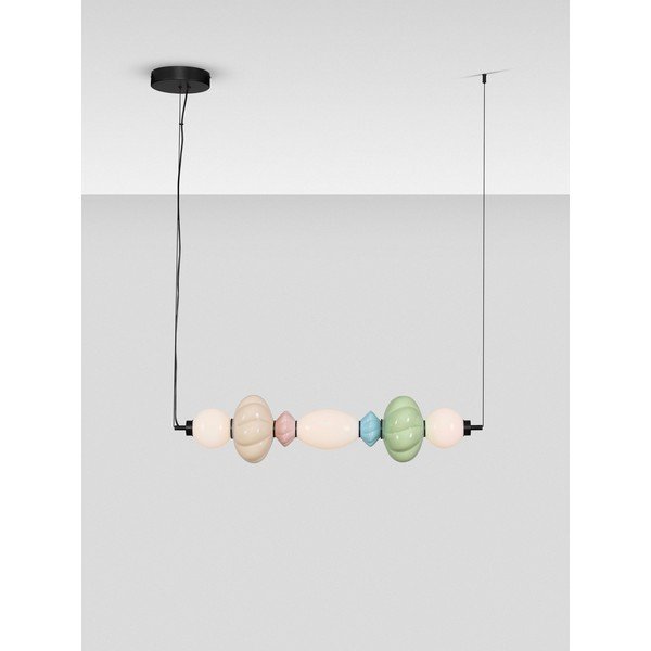 Keramické LED stmívatelné závěsné svítidlo s keramickým stínidlem/se skleněným stínidlem Oneta – Nova Luce-image-4