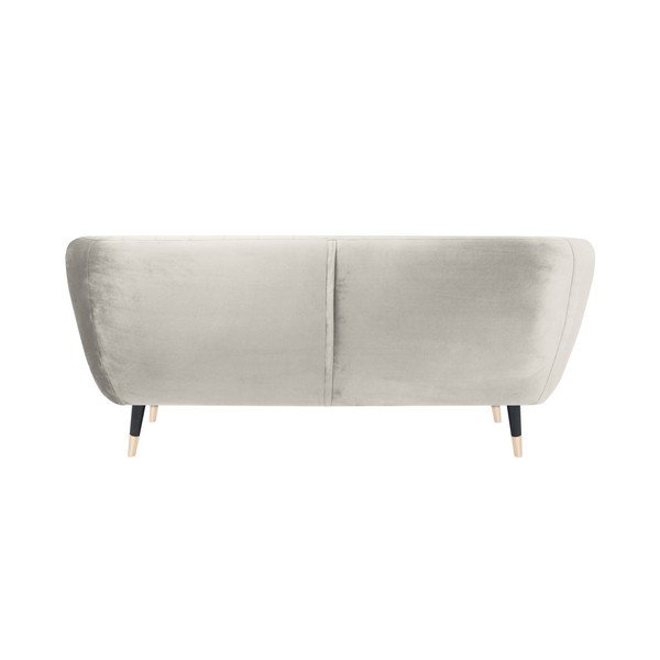 Krémová pohovka s černými nohami Mazzini Sofas Benito, 158 cm-image-4