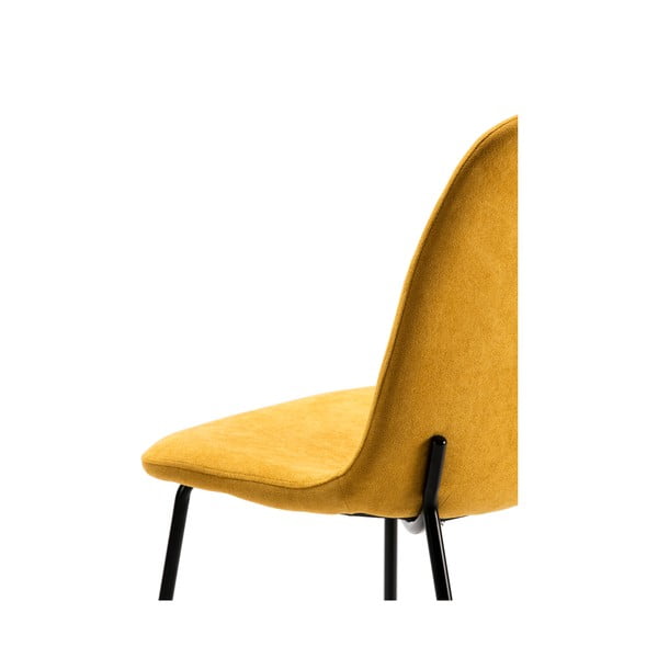 Žluté jídelní židle v sadě 4 ks Renne – Marckeric-image-3