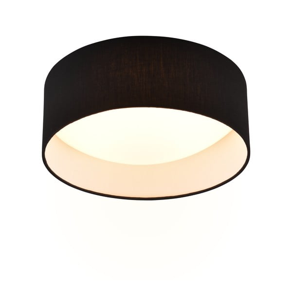 Černé LED stropní svítidlo ø 30 cm Locarno – Reality-image-1