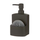 Tmavě šedý dávkovač mýdla z polyresinu 250 ml Essentials – Ladelle