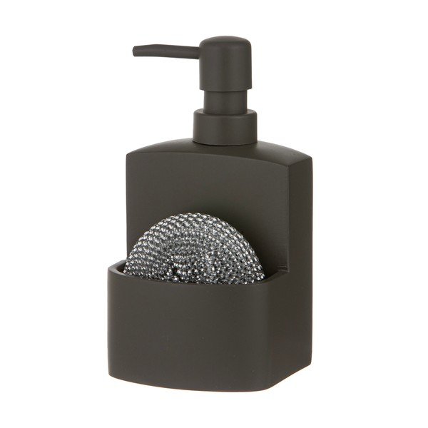 Tmavě šedý dávkovač mýdla z polyresinu 250 ml Essentials – Ladelle