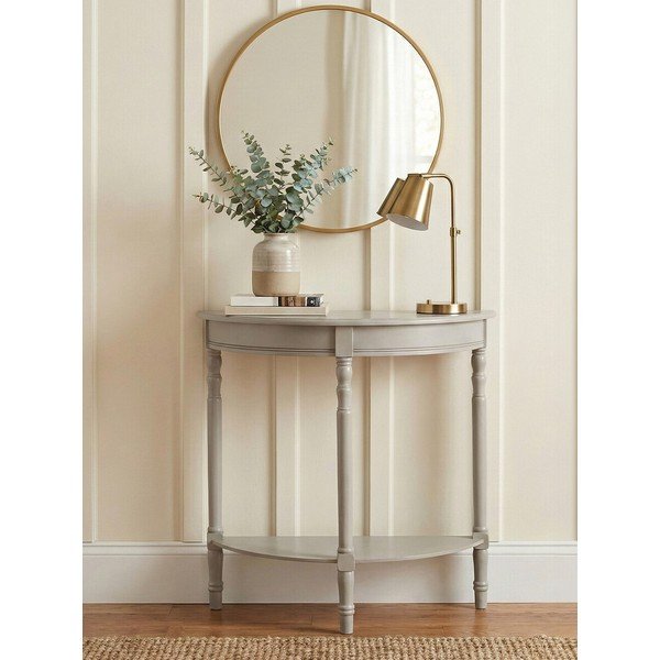 Šedý konzolový stolek z borovicového dřeva 30x80 cm Heritage – Premier Housewares-image-2