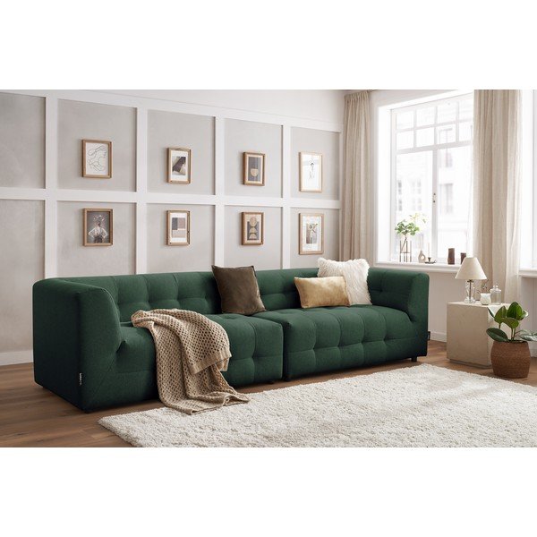 Tmavě zelená pohovka 324 cm Kleber - Bobochic Paris-image-1