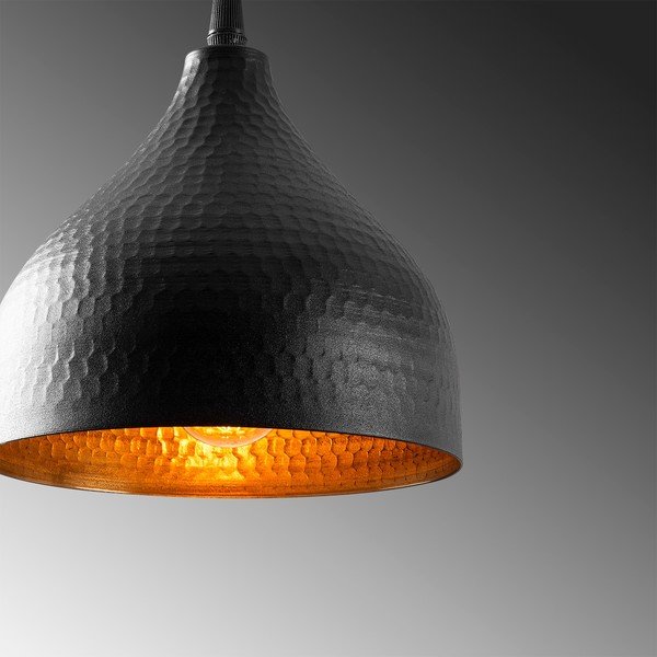 Černé závěsné svítidlo s kovovým stínidlem ø 18 cm Tattoo – Opviq lights-image-4