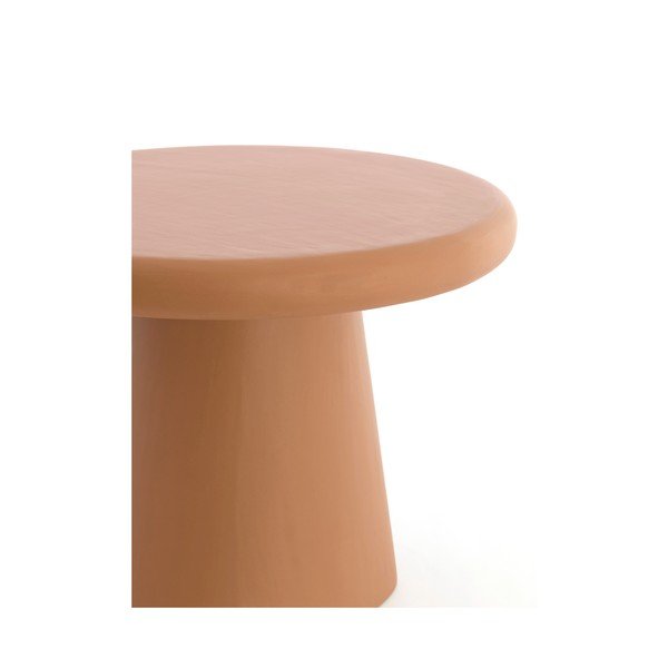 Kulatý konferenční stolek v terakotové barvě ø 60 cm Kulona – Light & Living-image-4