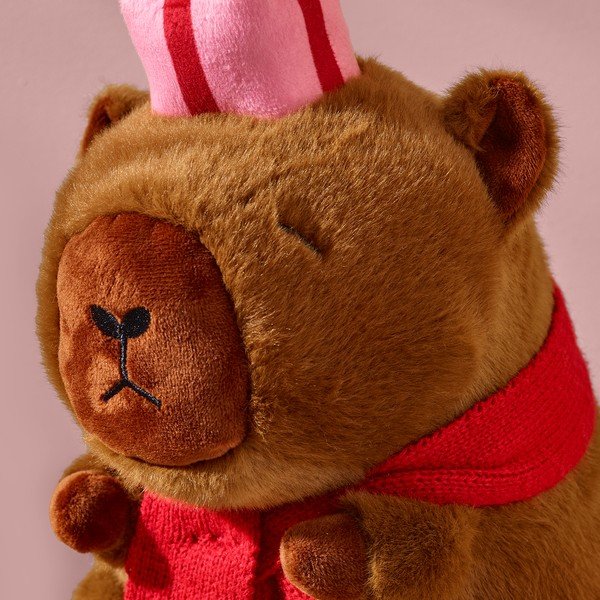 Dekorační polštář 20x30 cm Christmas Capybara – Catherine Lansfield-image-2