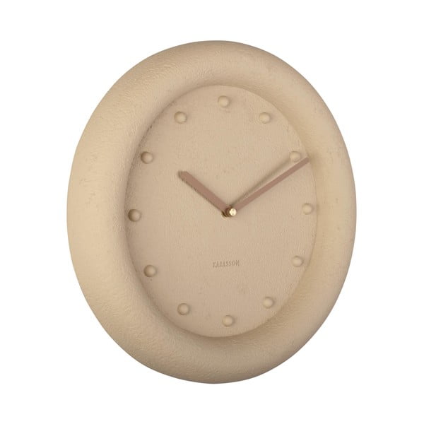 Béžové nástěnné hodiny Karlsson Petra, ø 30 cm-image-2