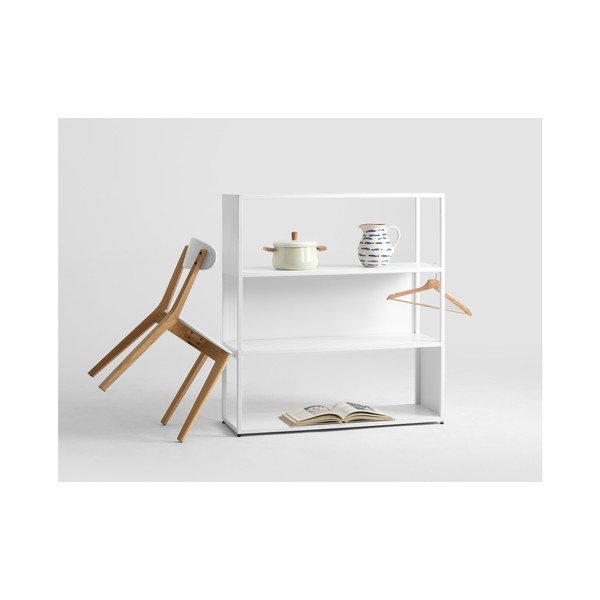 Bílá knihovna CustomForm Hyller, 100 x 110 cm-image-1