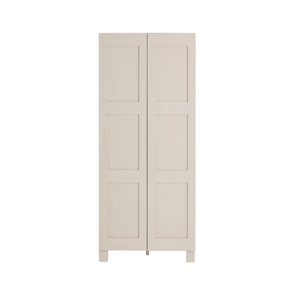 Šedobéžová závěsná šatní skříň z MDF 80x190x61 cm Ben – Ellos Home-image-4