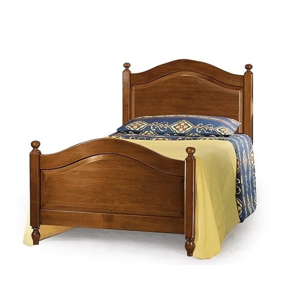 Dřevěná jednolůžková postel Castagnetti, 90 x 195 cm